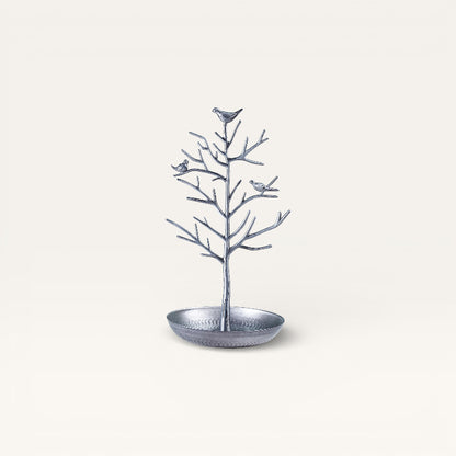 Arbre à Bijoux en métal couleur gris
