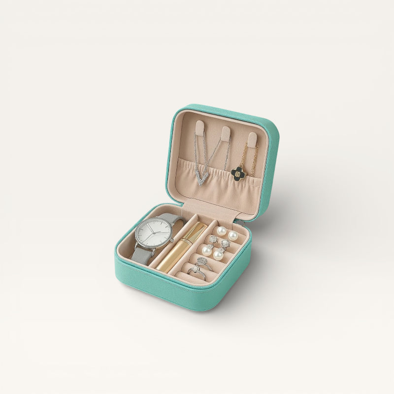 Boîte à bijoux de voyage compact