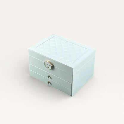 Boîte à bijoux femme blanc fermé