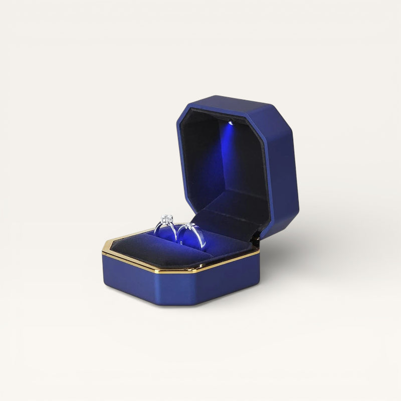 Écrin Bague à LED – vue de face