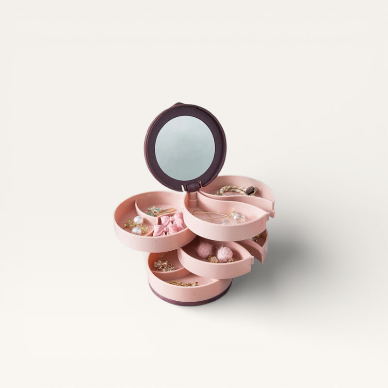 Boîte à bijoux rotative