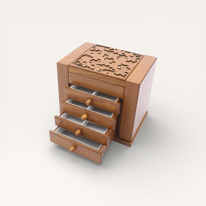 Coffret à bijoux en bois