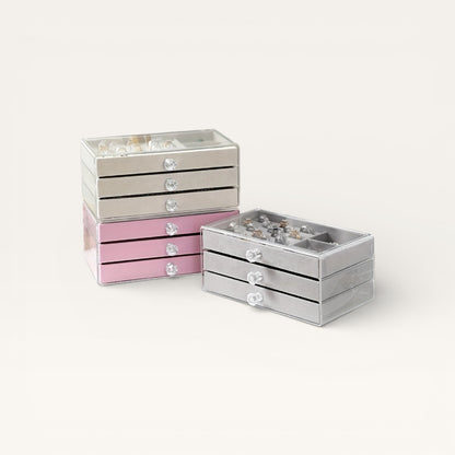 Boîte à bijoux transparente