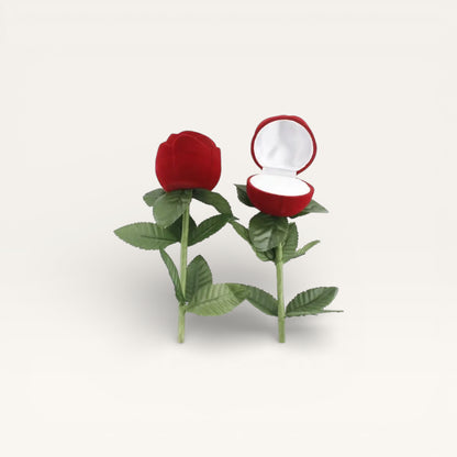 Écrin pour bague en forme de rose