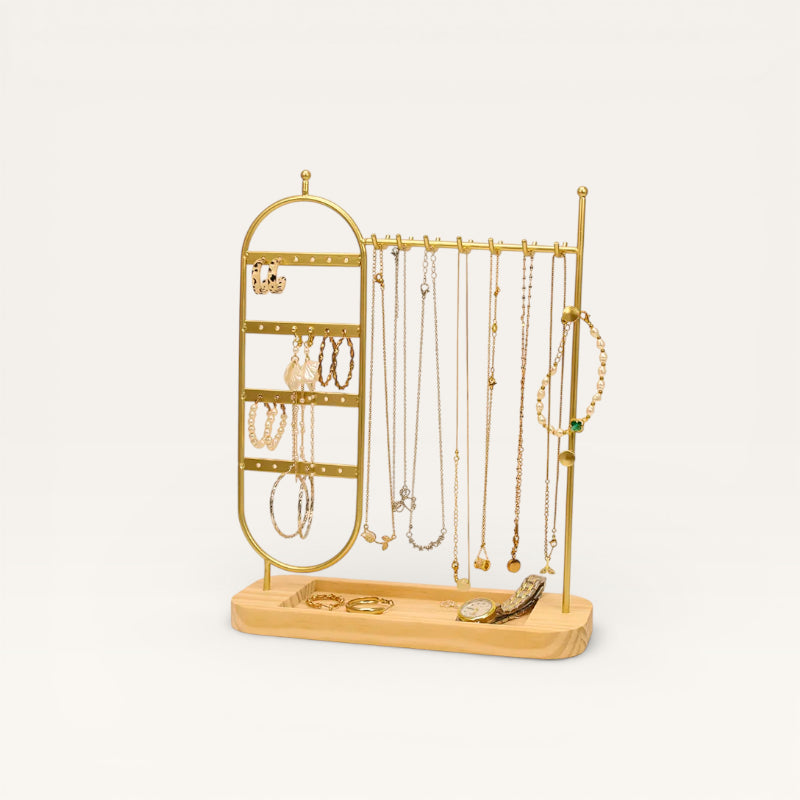 Porte Bijoux en métal doré