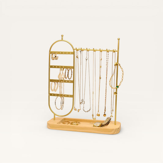 Porte Bijoux en métal doré