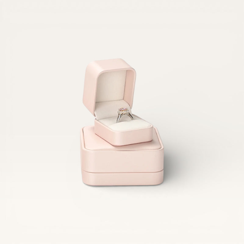 Écrin pour bague rose