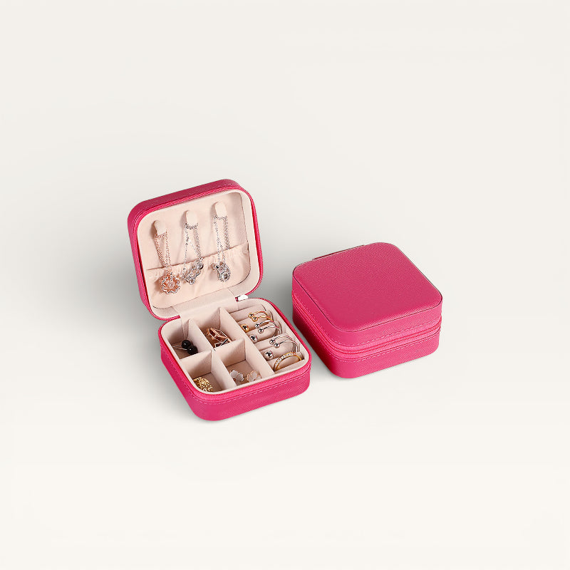 Boîte à bijoux de voyage compact