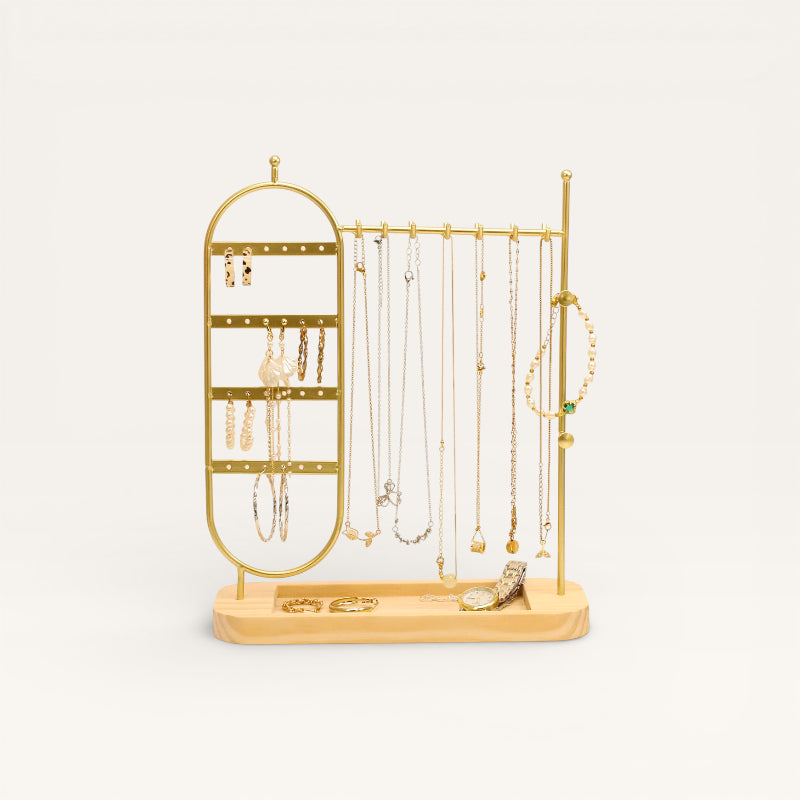 Porte Bijoux en métal doré