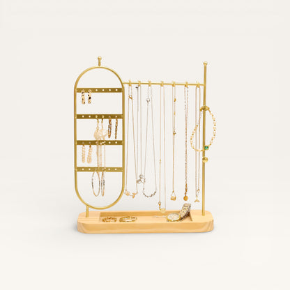 Porte Bijoux en métal doré