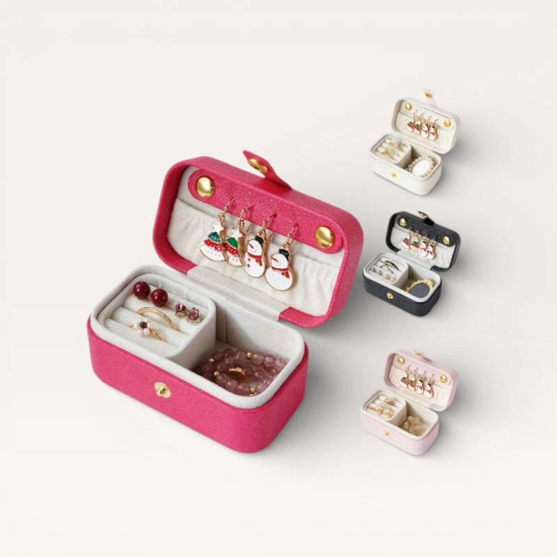 Mini boîte à bijoux de voyage