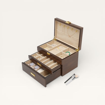 Boîte à bijoux en noyer