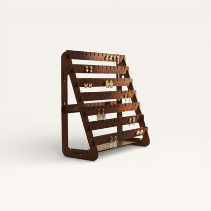 Porte boucle d'oreille en bois