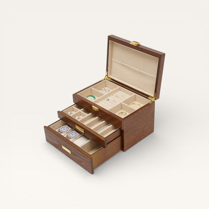 Boîte à bijoux en noyer