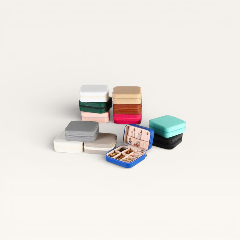 Boîte à bijoux de voyage compact