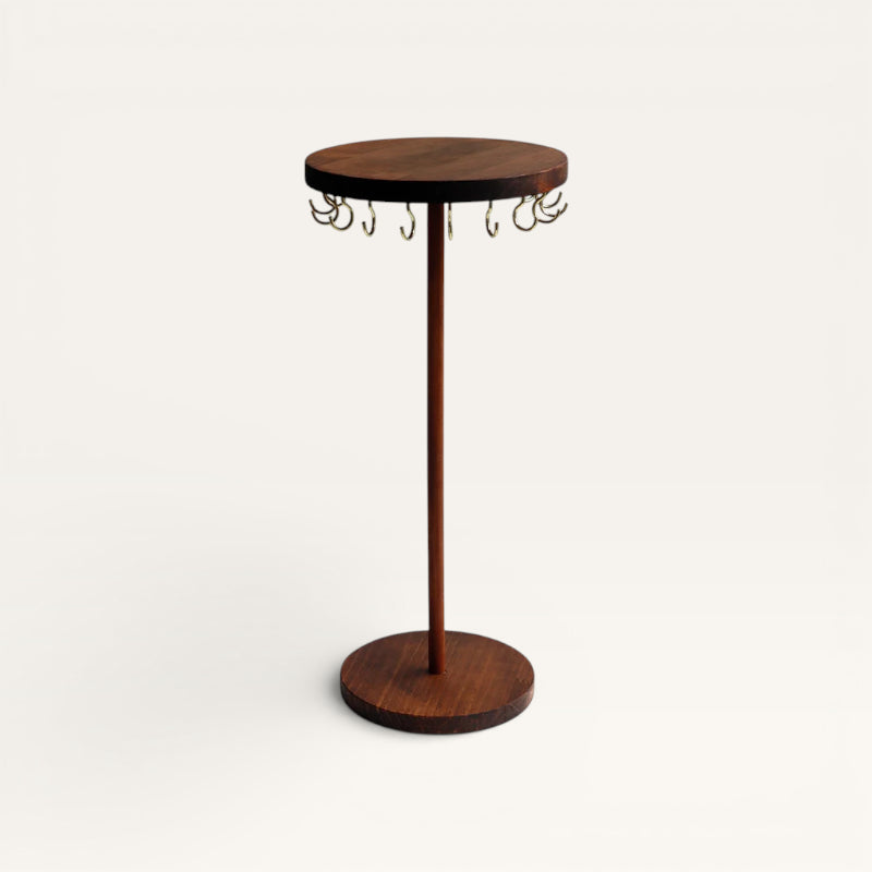 Porte collier rond en bois